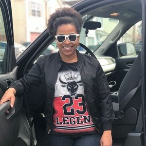 Swiss Cross Black Polyester Women’s Flight Jacket